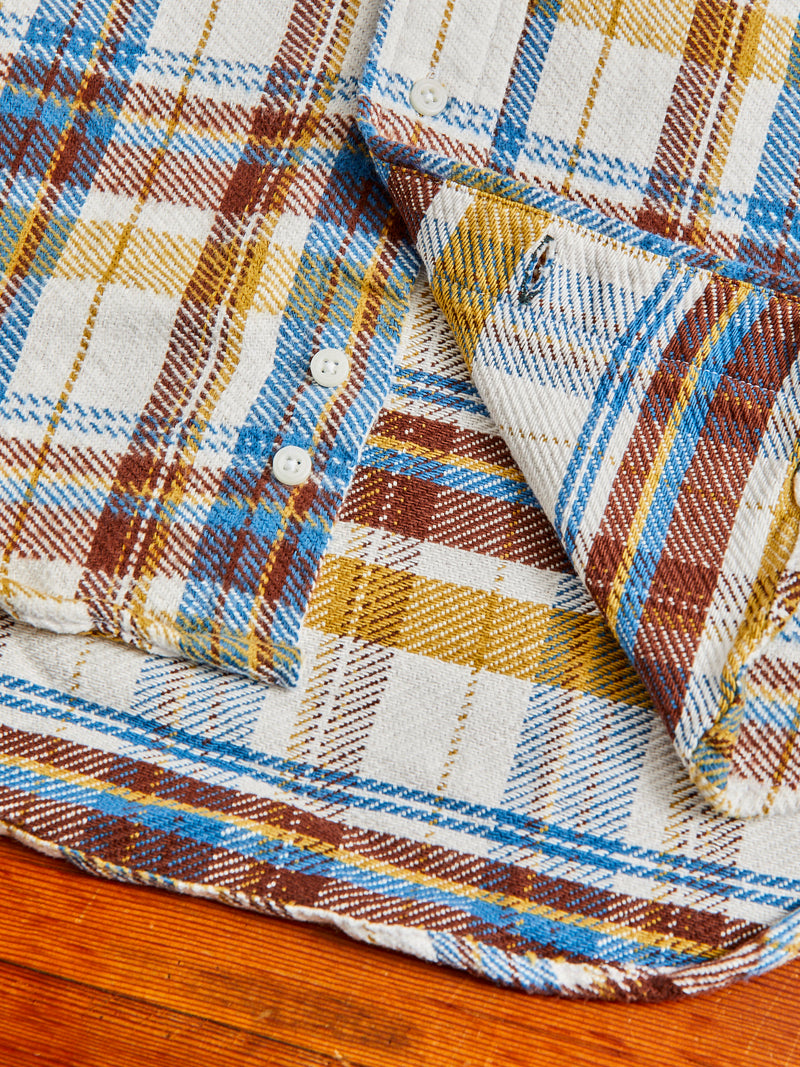 Brushed Triple-Yarn Flannel in White