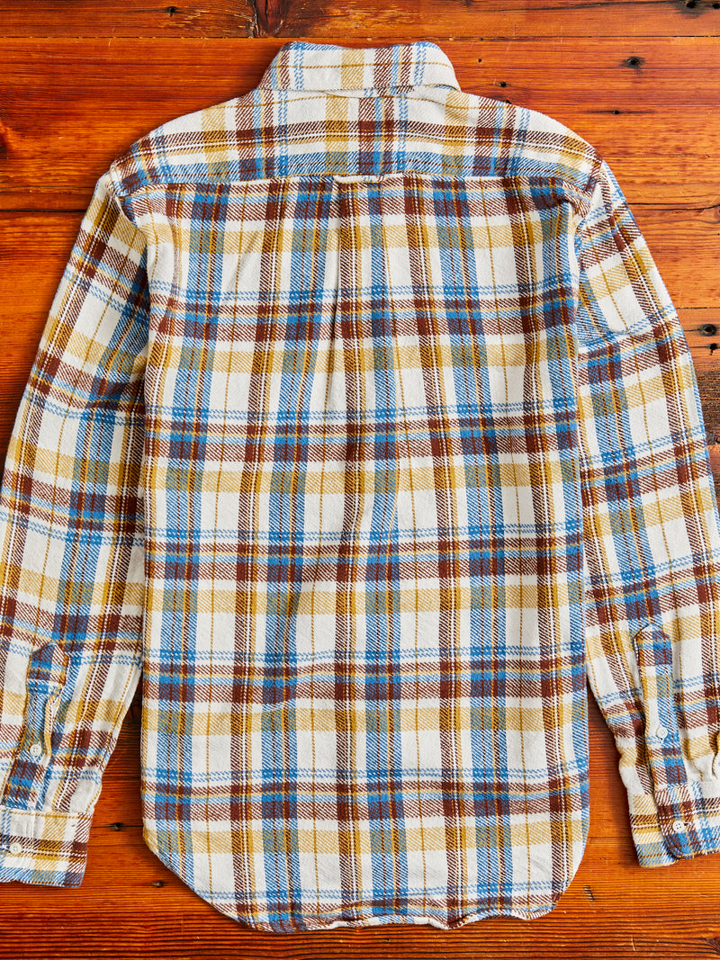 Brushed Triple-Yarn Flannel in White