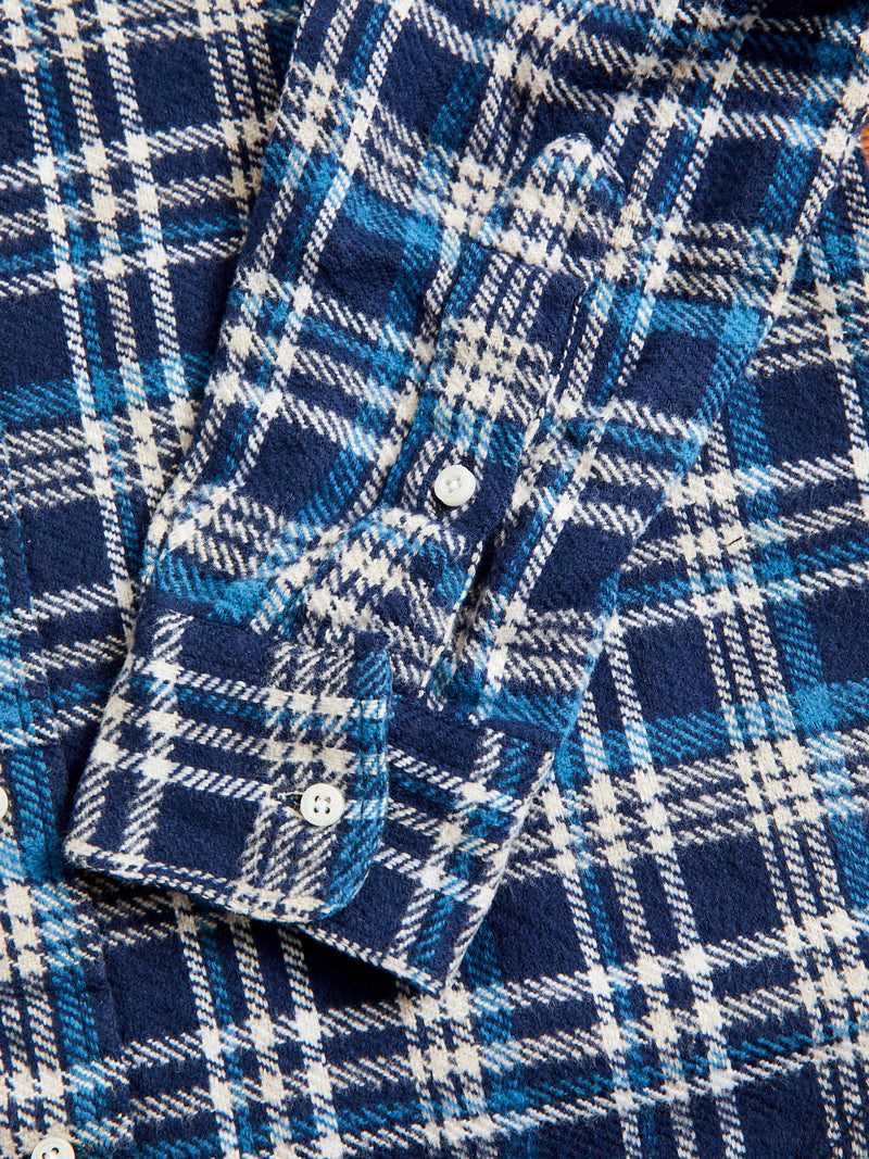 Brushed Triple-Yarn Flannel in Aqua
