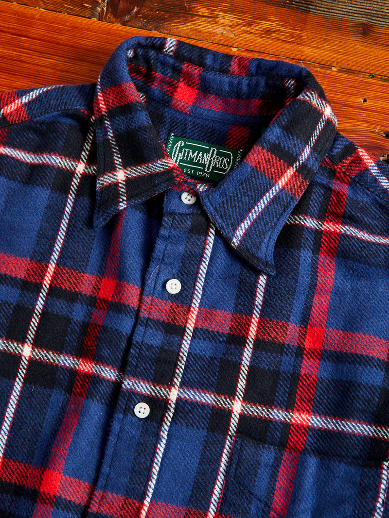 Brushed Triple-Yarn Flannel in Dark Navy