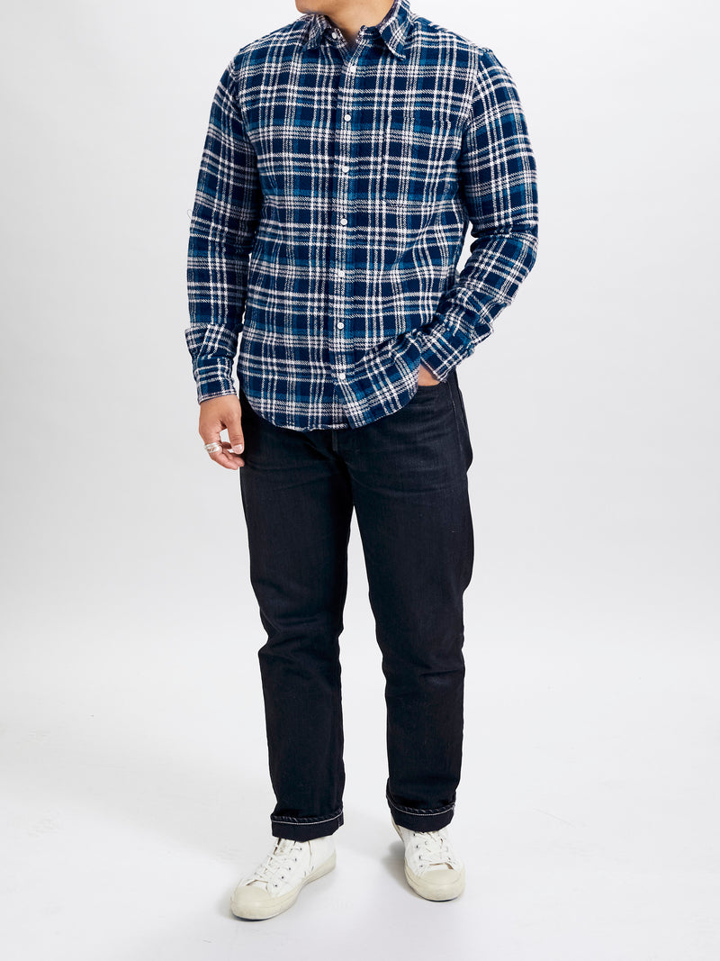 Brushed Triple-Yarn Flannel in Aqua