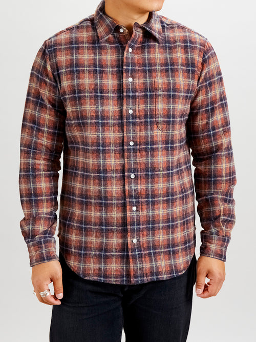 Cotton Tweed Check in Red
