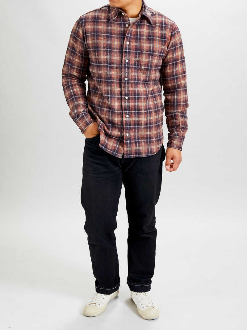 Cotton Tweed Check in Red