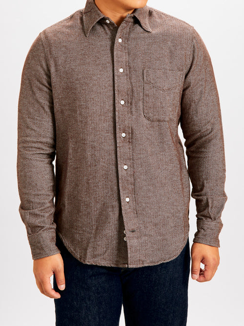 Herringbone Flannel in Brown