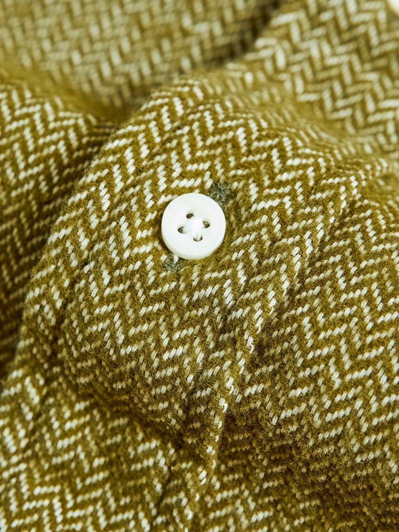 Herringbone Flannel in Olive