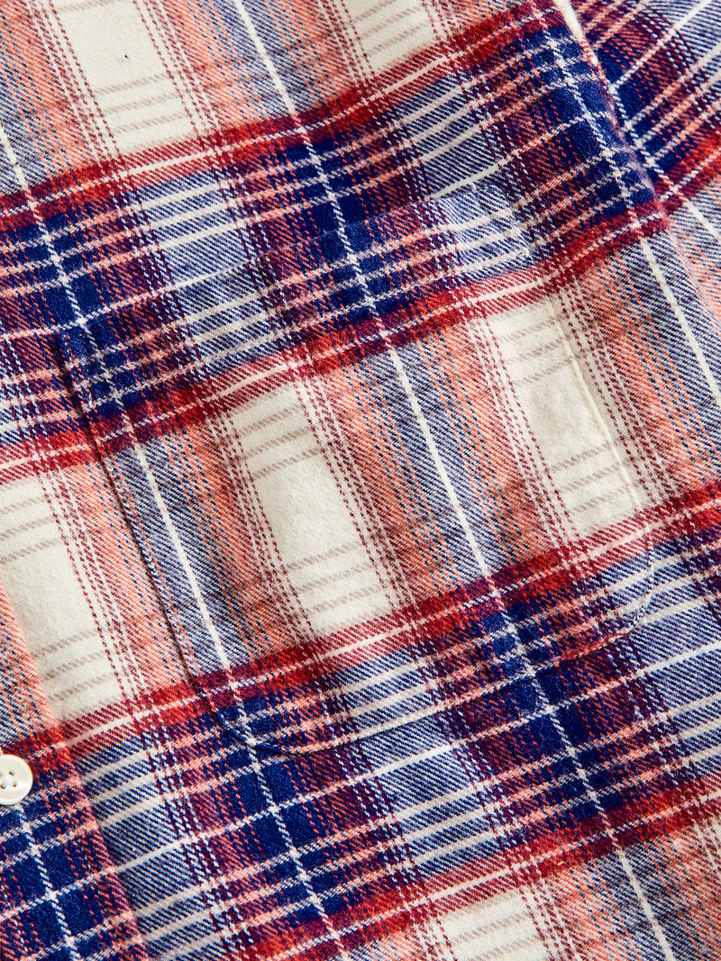 Liber Button-Up Shirt in Red White & Blue