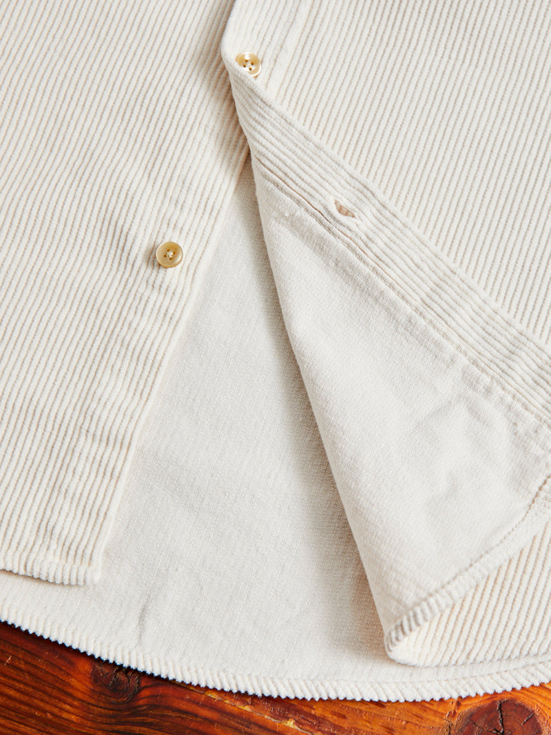 Lobo Button-Up Shirt in Ecru