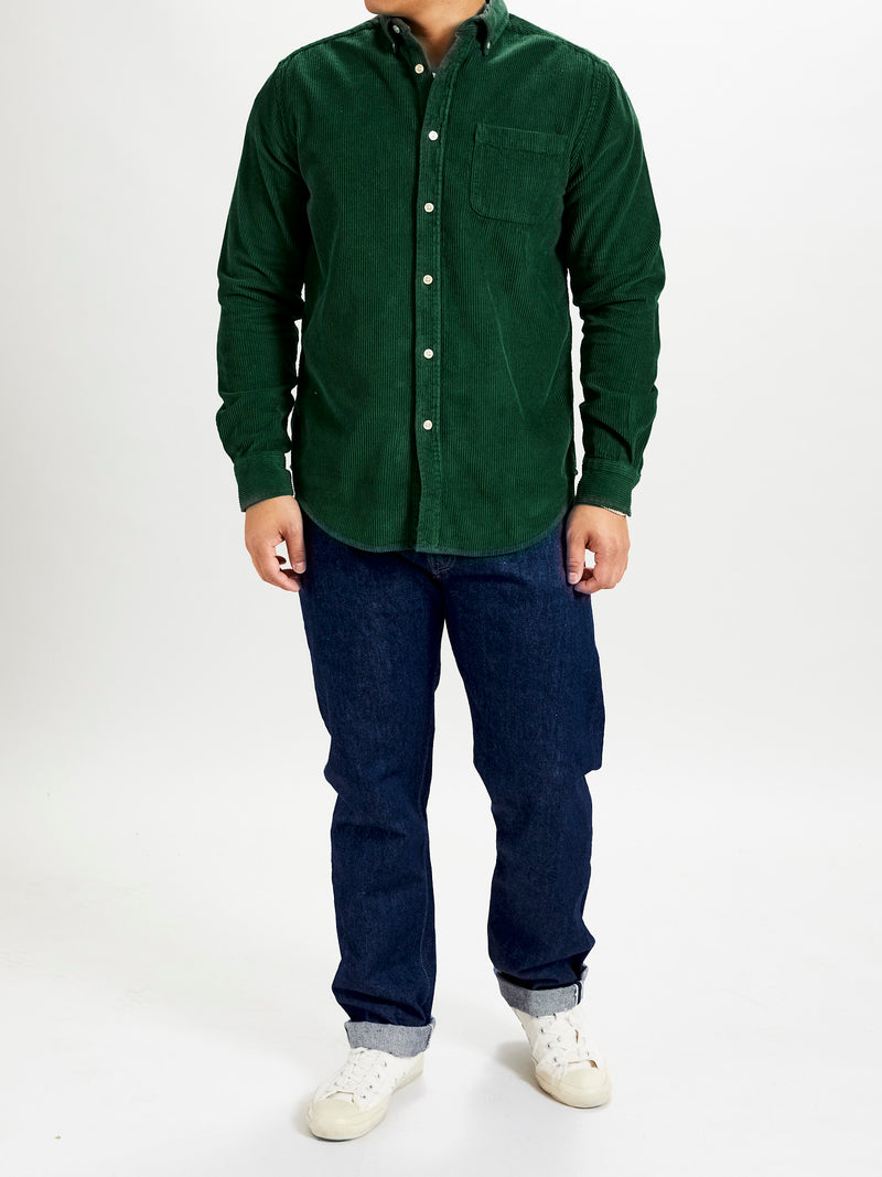 Lobo Button-Up Shirt in Green