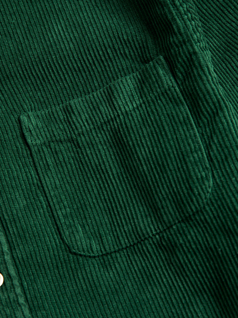 Lobo Button-Up Shirt in Green