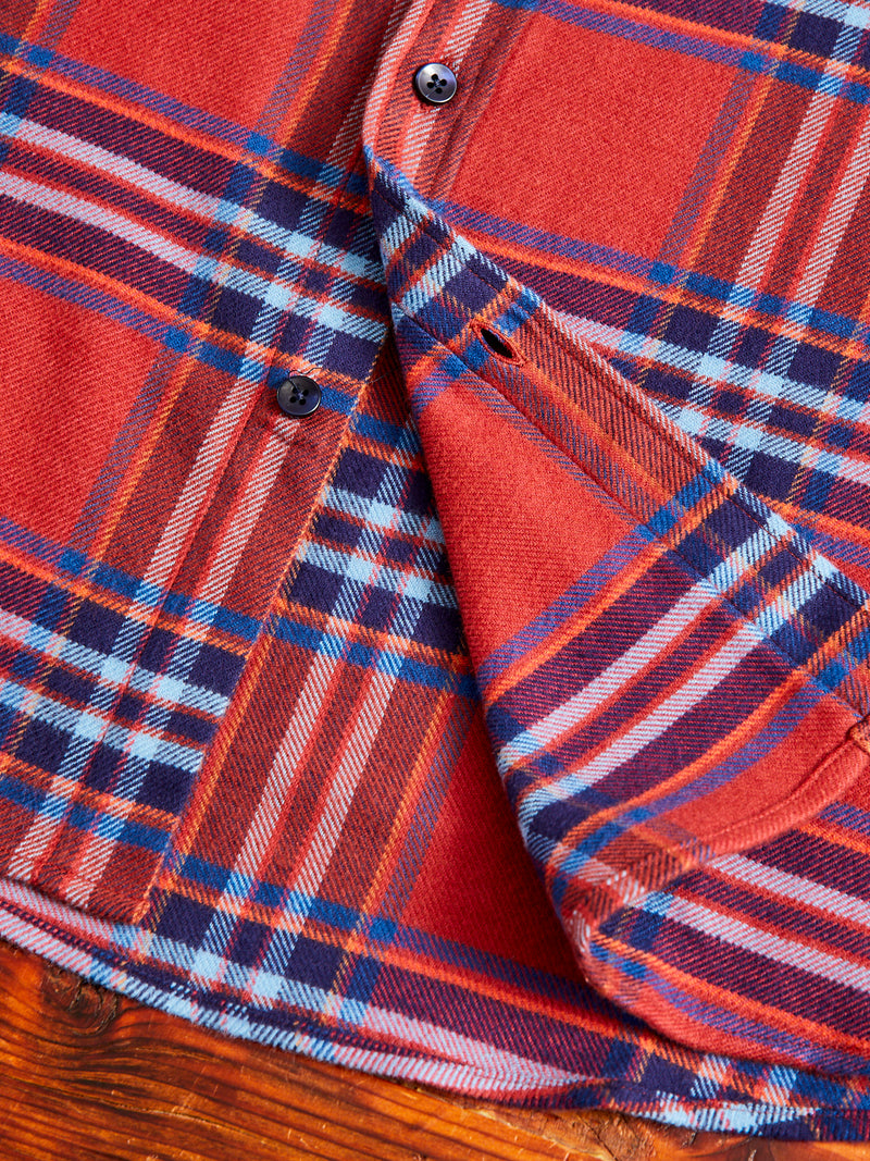 Pau Button-Up Shirt in Red