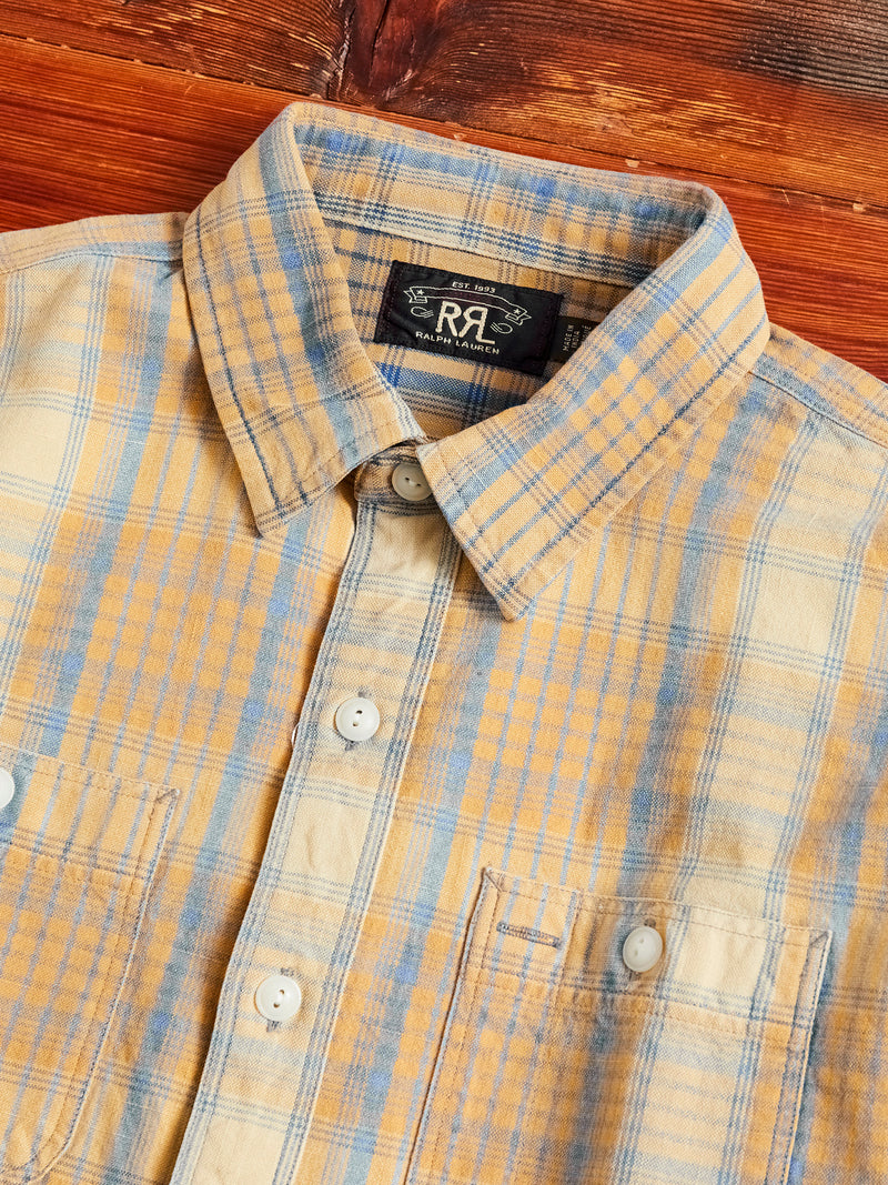 Farrell Plaid Workshirt in Yellow Multi
