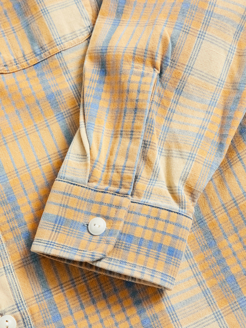 Farrell Plaid Workshirt in Yellow Multi