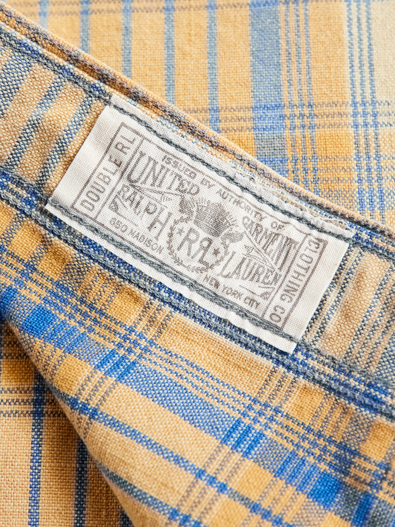 Farrell Plaid Workshirt in Yellow Multi