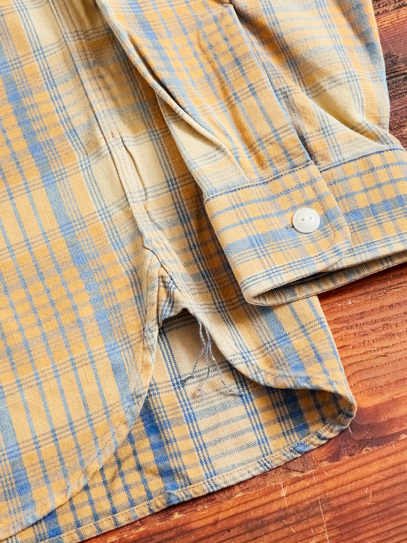Farrell Plaid Workshirt in Yellow Multi