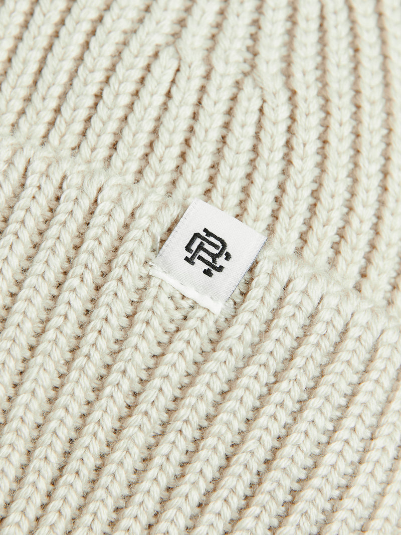 Merino Wool Watch Cap Beanie in Dune