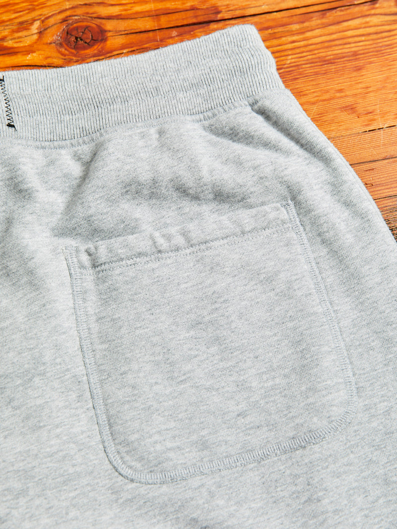 Midweight Terry Cuffed Sweatpant in Heather Grey
