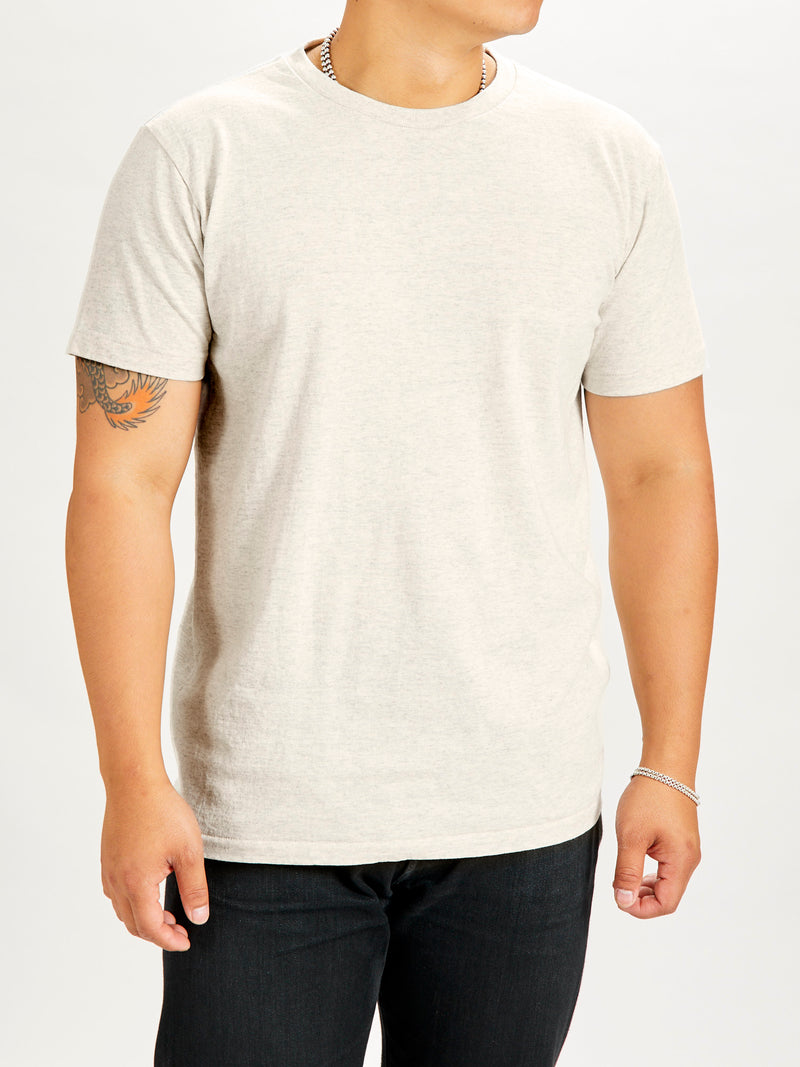 2-Pack Short Sleeve Crew Tee in Oatmeal