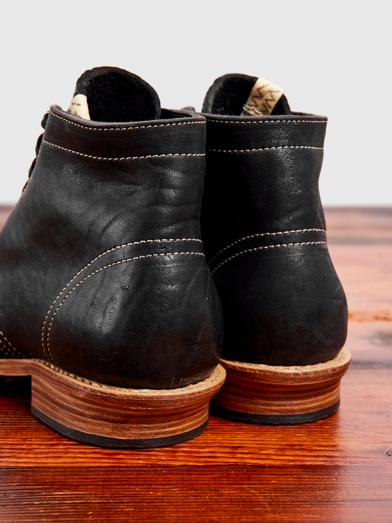 Horsehide Brigadier Boots-Folk in Black