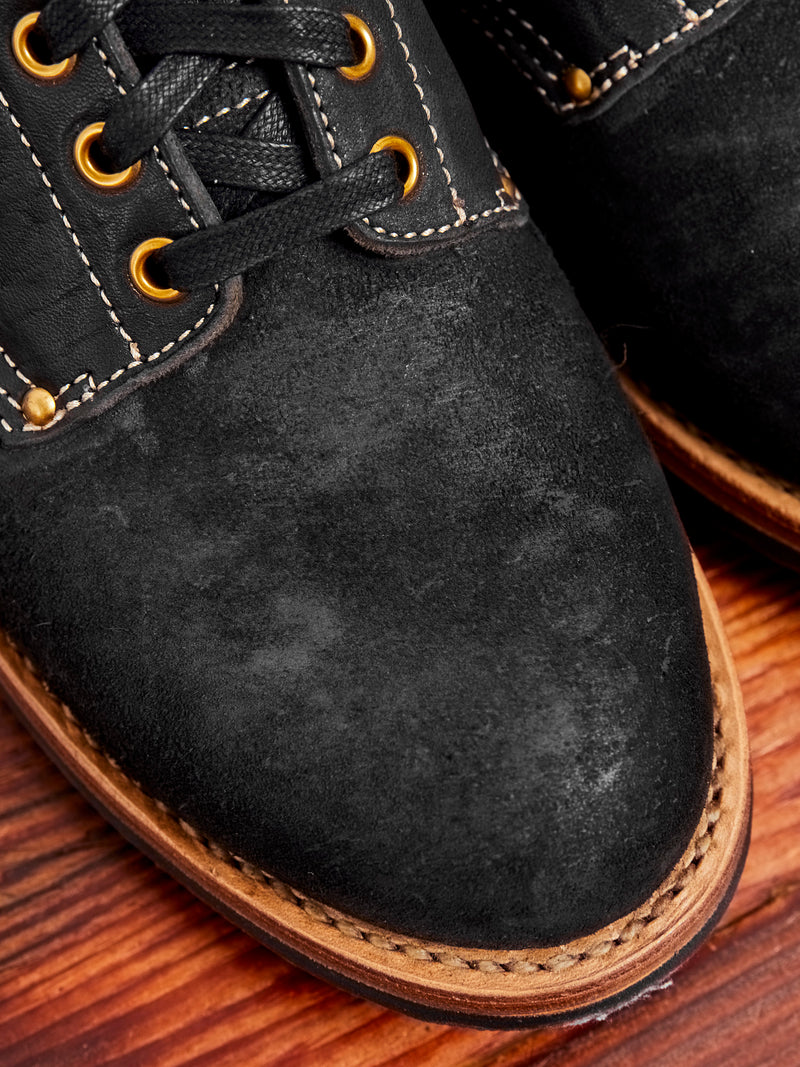Horsehide Brigadier Boots-Folk in Black