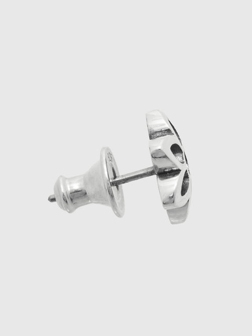 10mm Cutout Stud Earring in Sterling Silver
