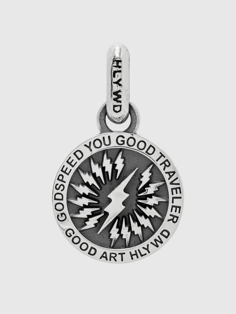 Saint Christopher Shazam Pendant in Sterling Silver