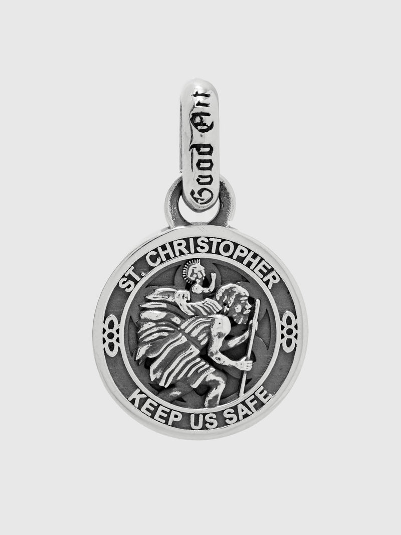Saint Christopher Shazam Pendant in Sterling Silver