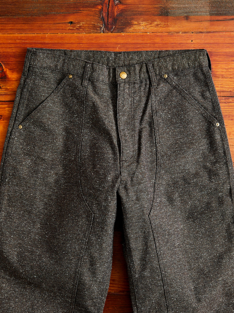 Nep Twill Carpenter Pants in Brown