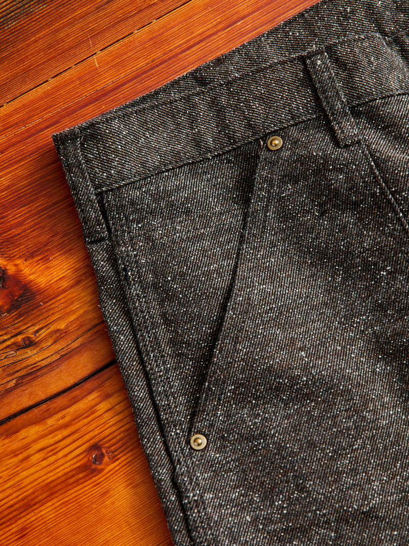 Nep Twill Carpenter Pants in Brown