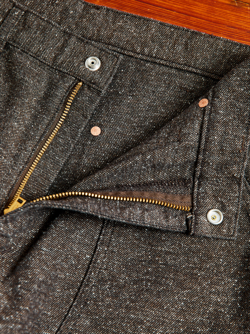 Nep Twill Carpenter Pants in Brown