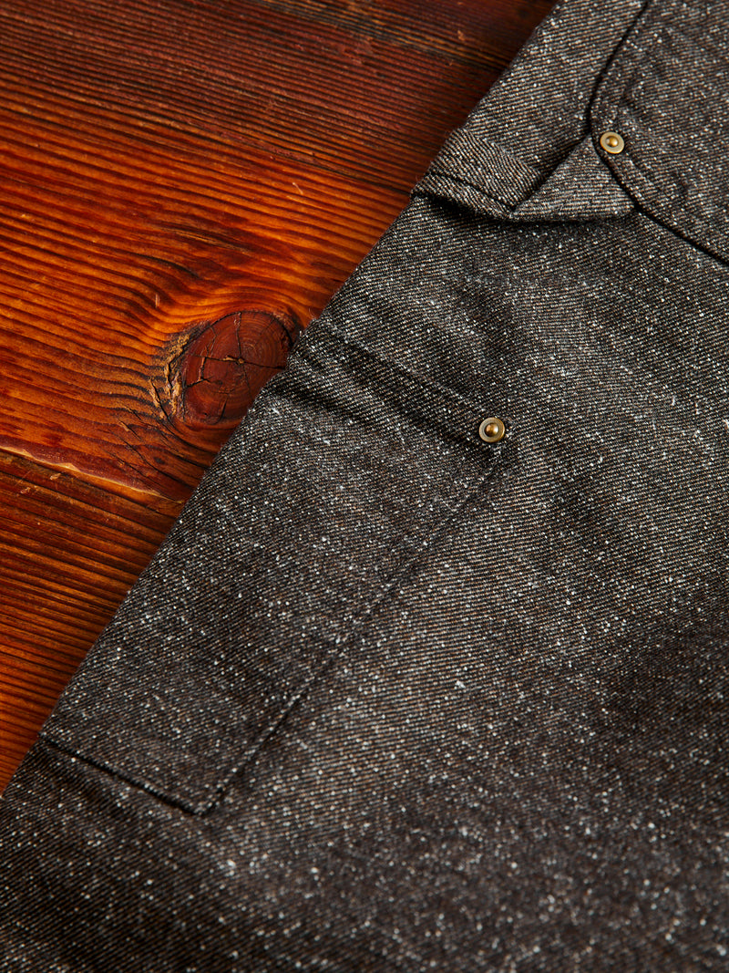 Nep Twill Carpenter Pants in Brown