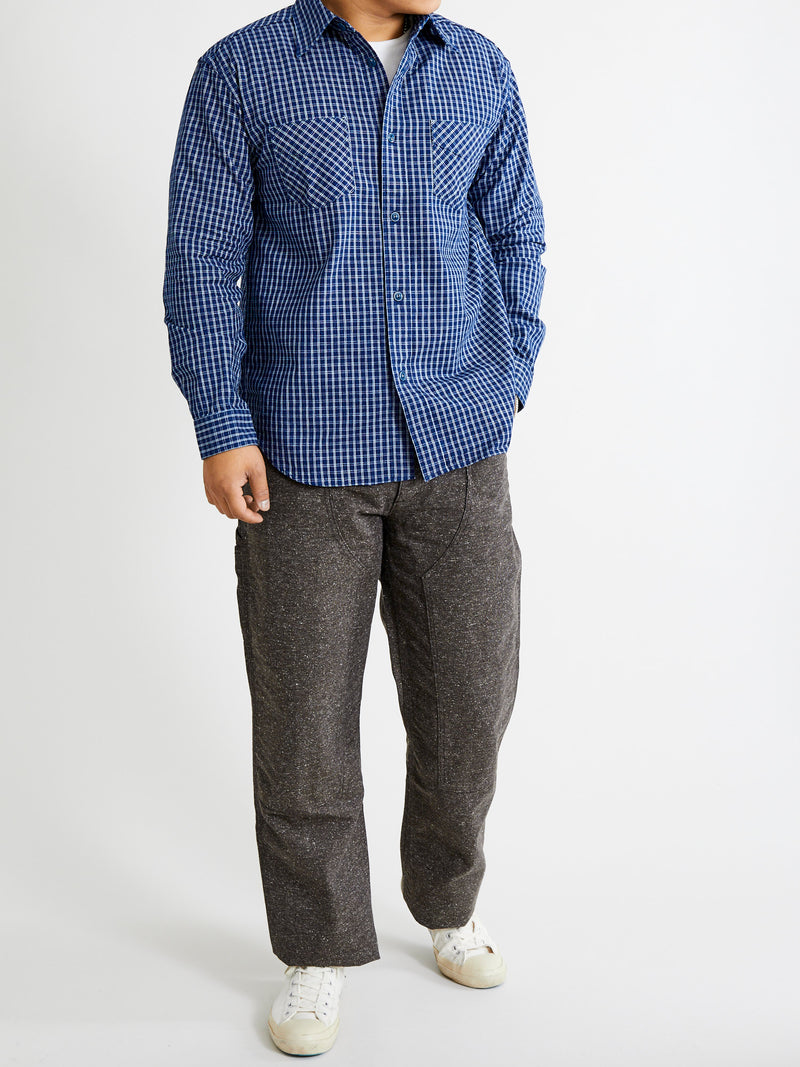 Nep Twill Carpenter Pants in Brown