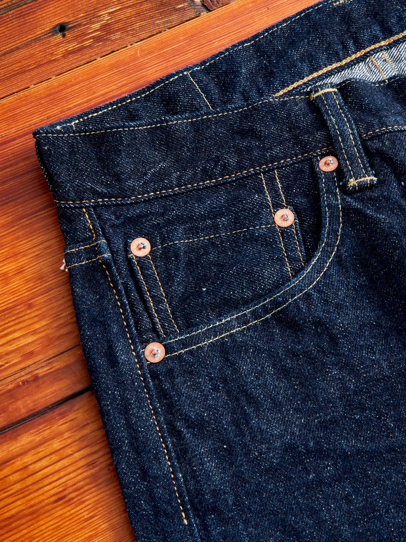 800XX 14.5oz Rinsed Selvedge Denim - Regular Straight Fit