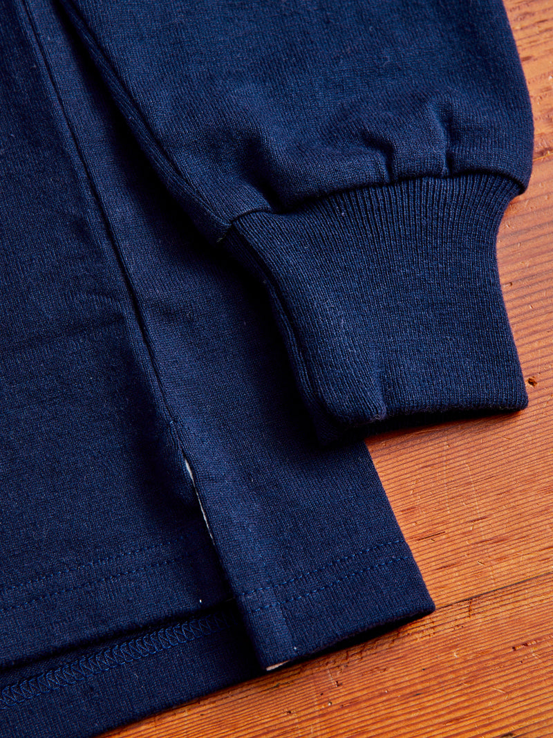 Border Stripe Rugby Shirt in Navy Natural