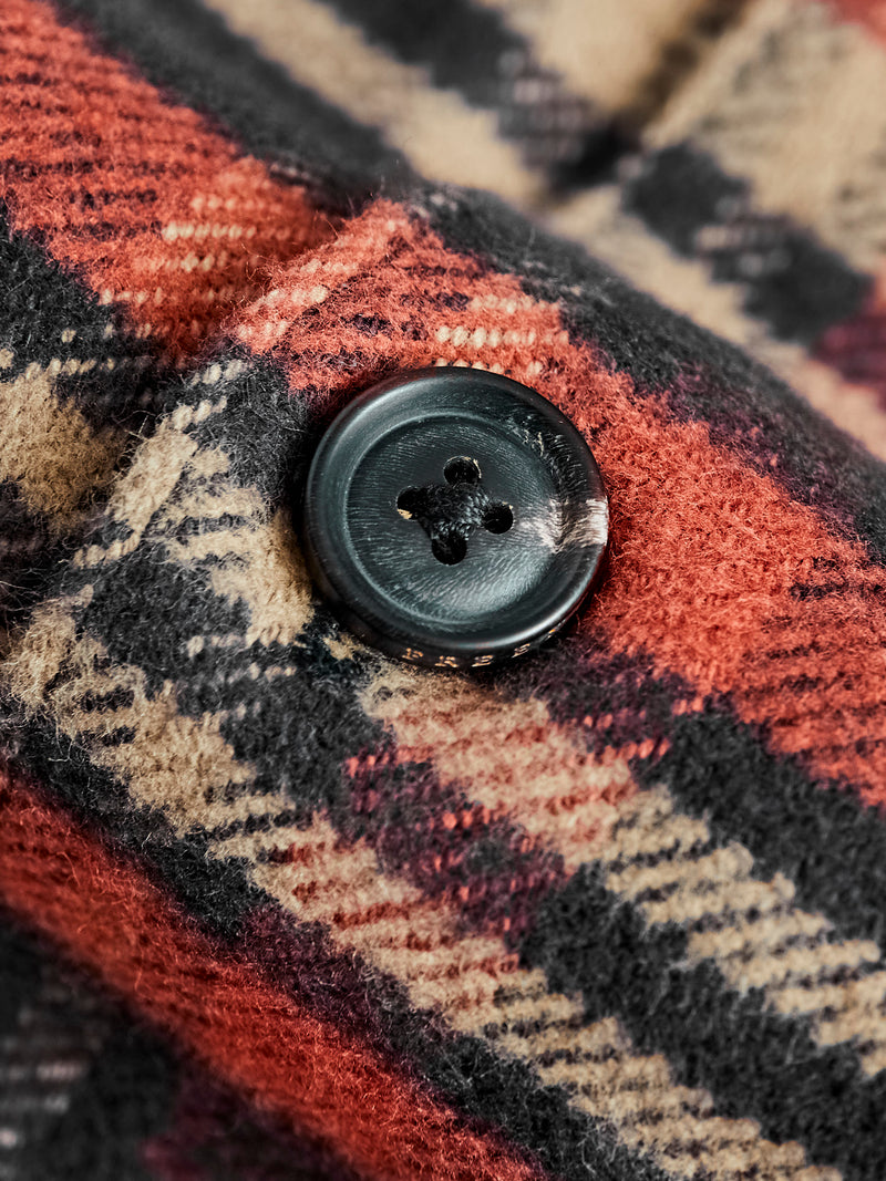 Benson Flannel Work Shirt in Picante