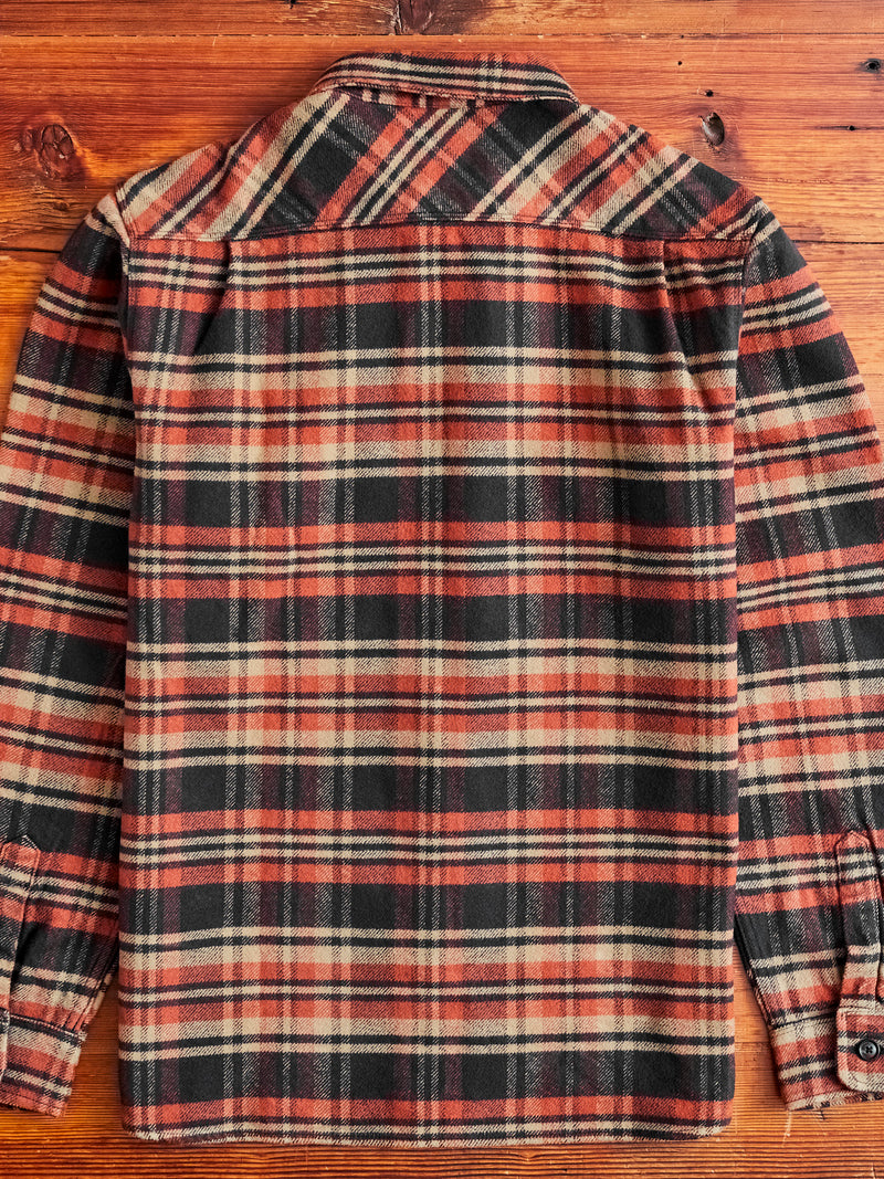 Benson Flannel Work Shirt in Picante