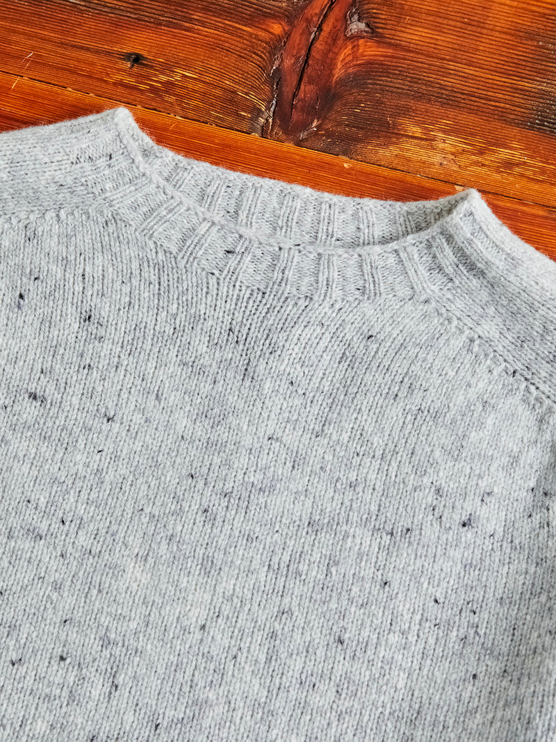 "Terry" Wool Sweater in Silver