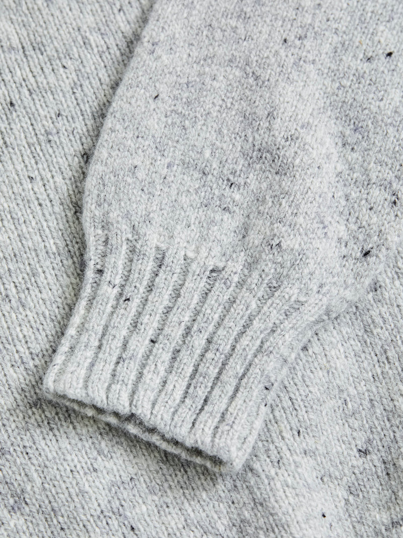 "Terry" Wool Sweater in Silver
