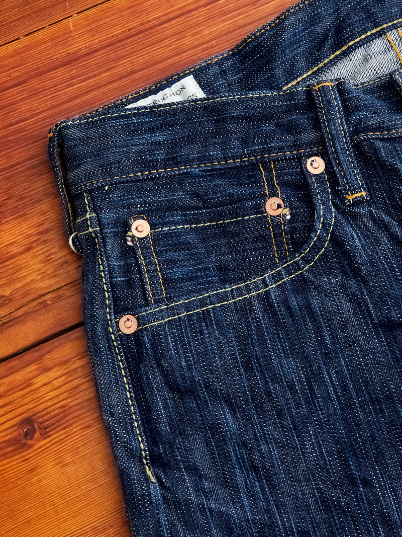 D1866S "Tokushima Awa Shoai" Hand Dyed 15oz Selvedge Denim - Regular Straight Fit