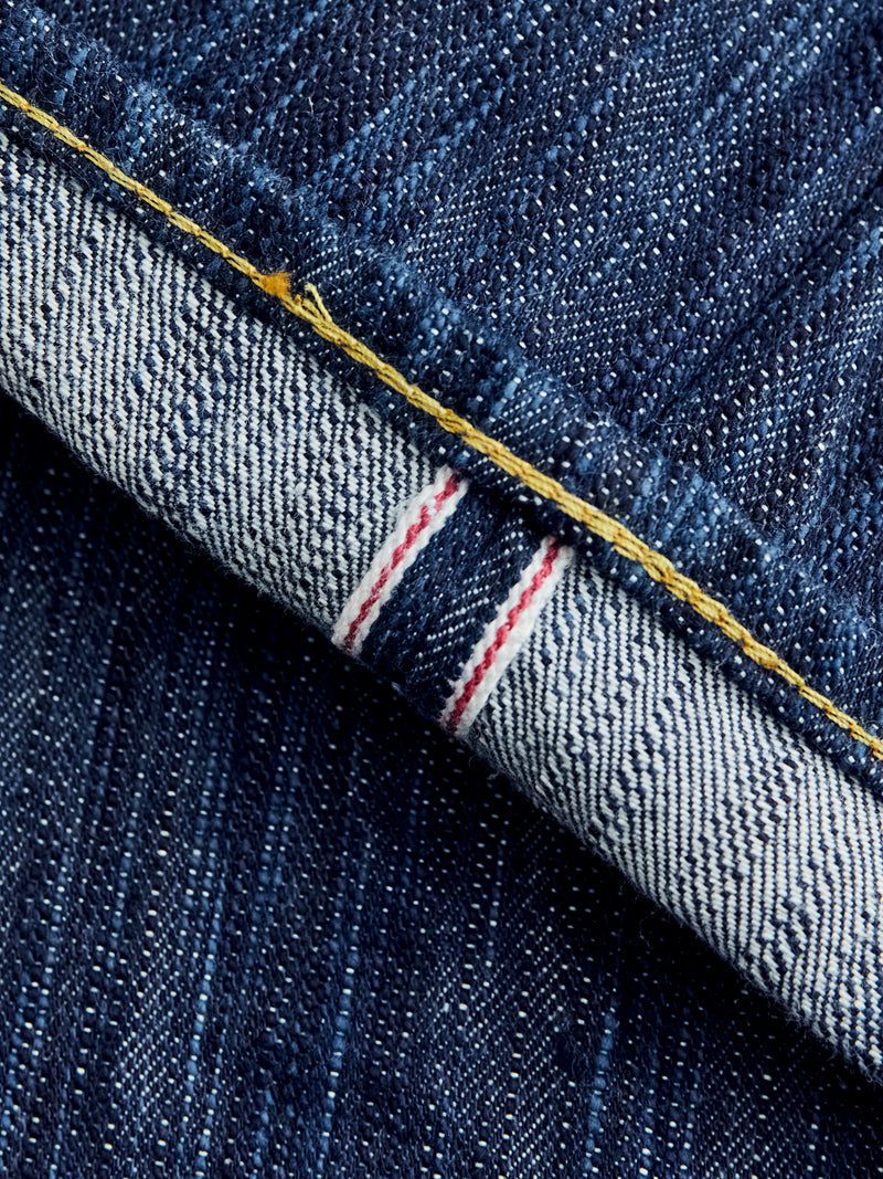 D1866S "Tokushima Awa Shoai" Hand Dyed 15oz Selvedge Denim - Regular Straight Fit