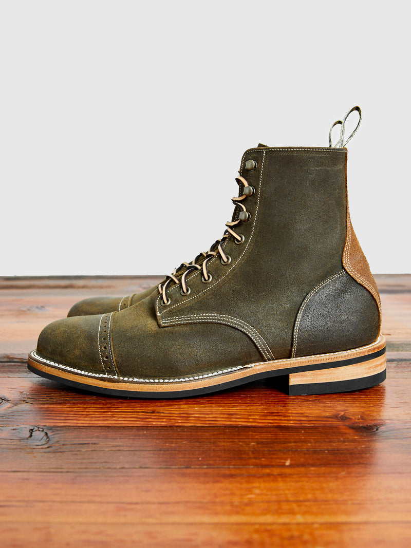 Sierra Boot in Waxed Olive