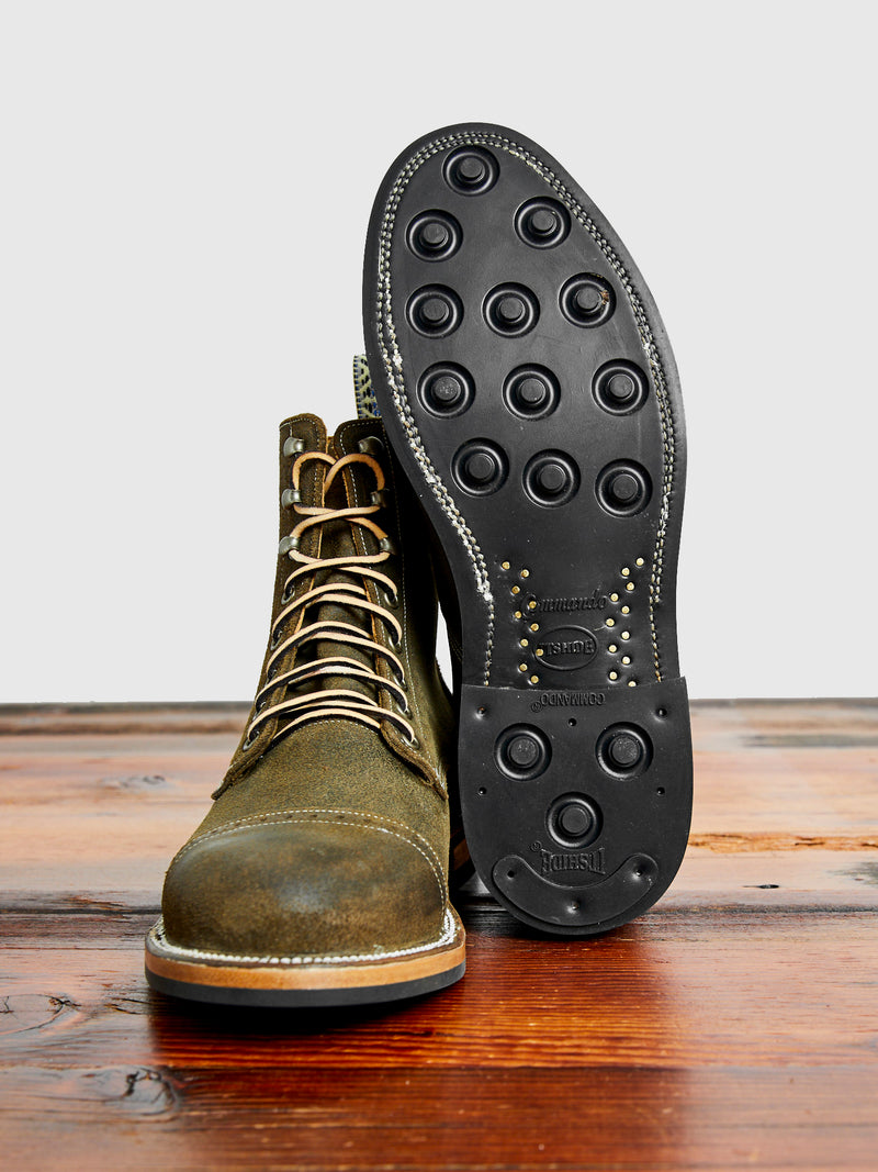 Sierra Boot in Waxed Olive