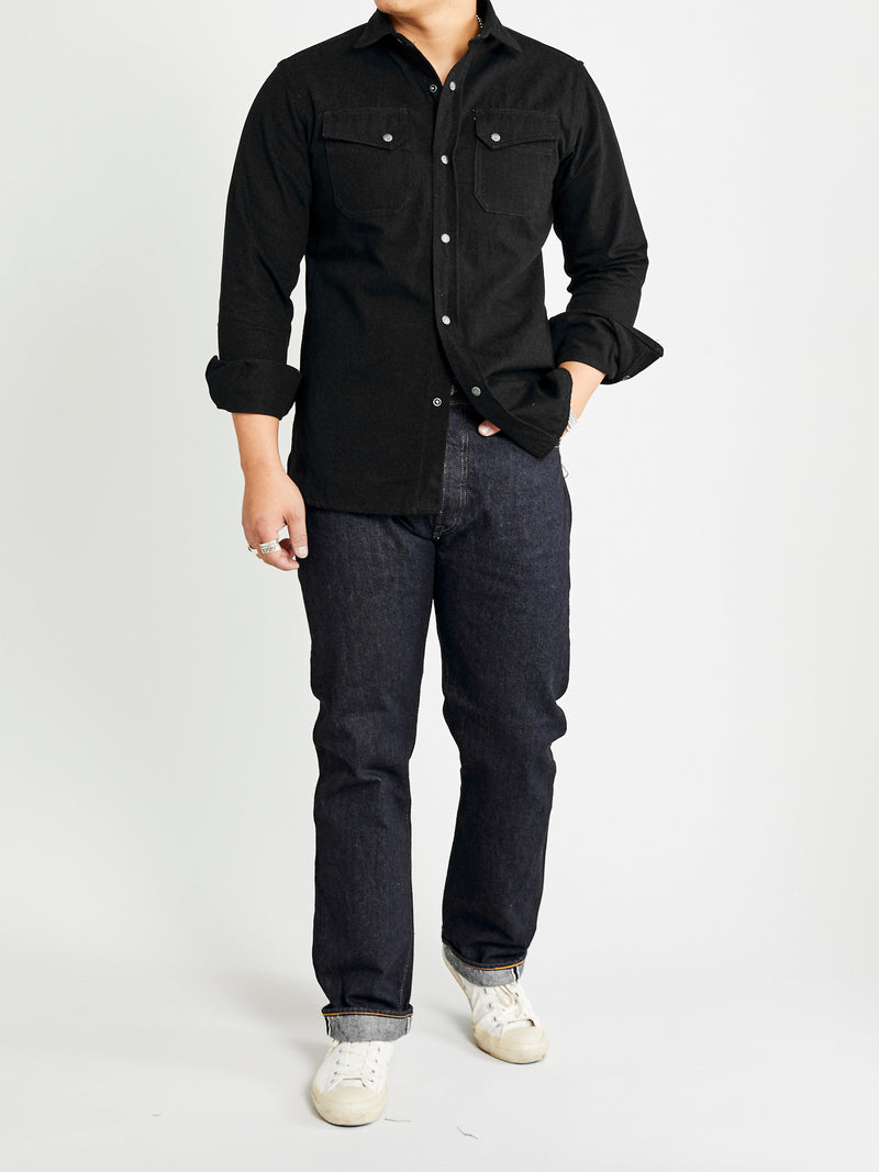Crosscut Western in Black Denim