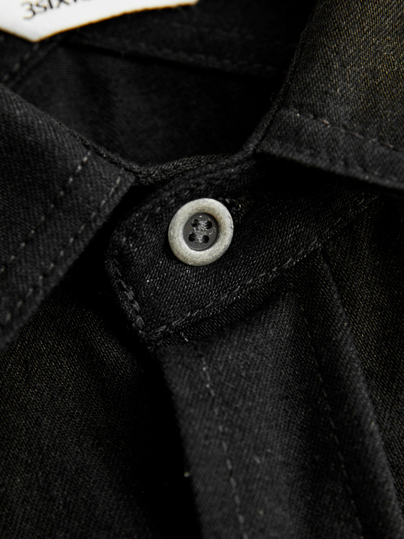 Crosscut Western in Black Denim