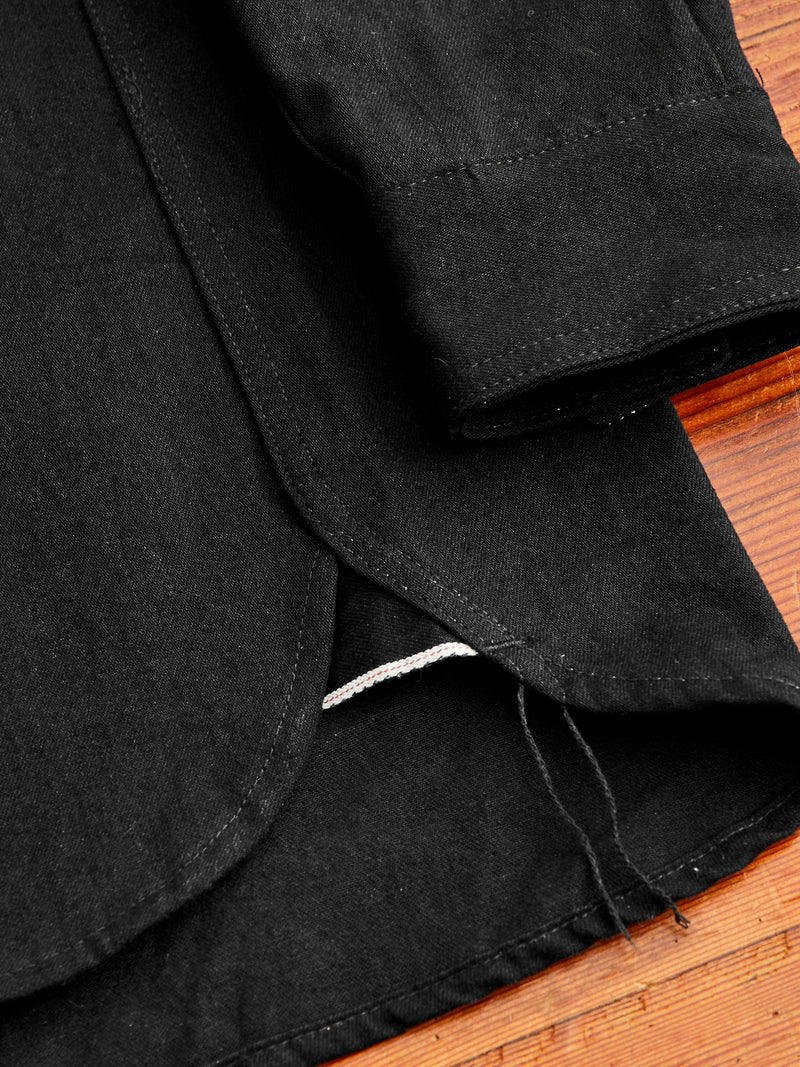 Crosscut Western in Black Denim