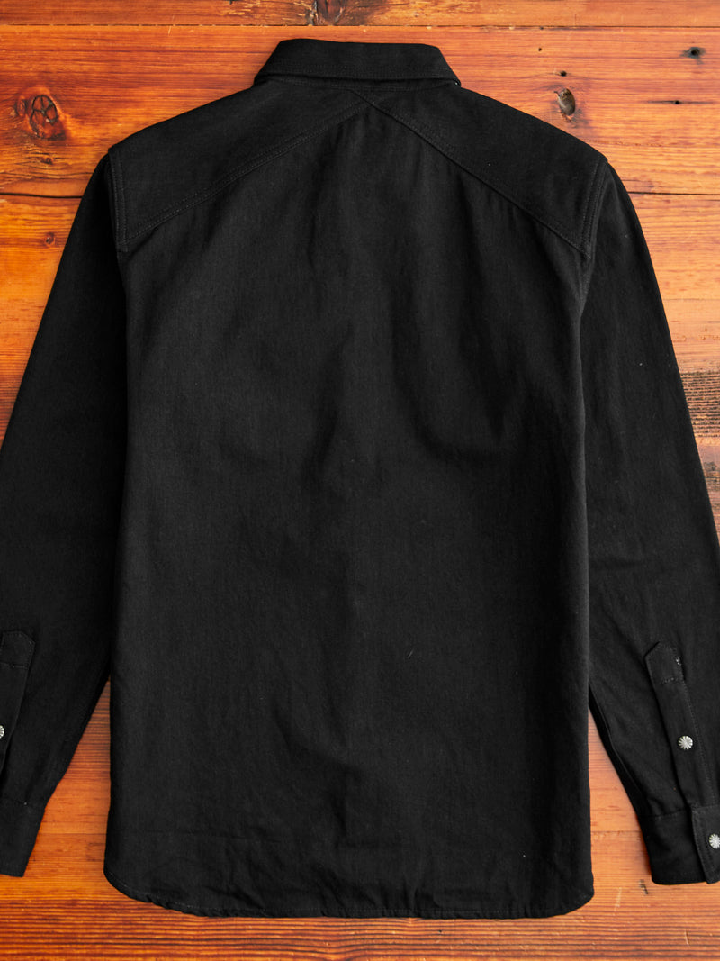 Crosscut Western in Black Denim