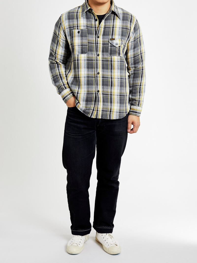 750WS Heavy Flannel Shirt in Grey