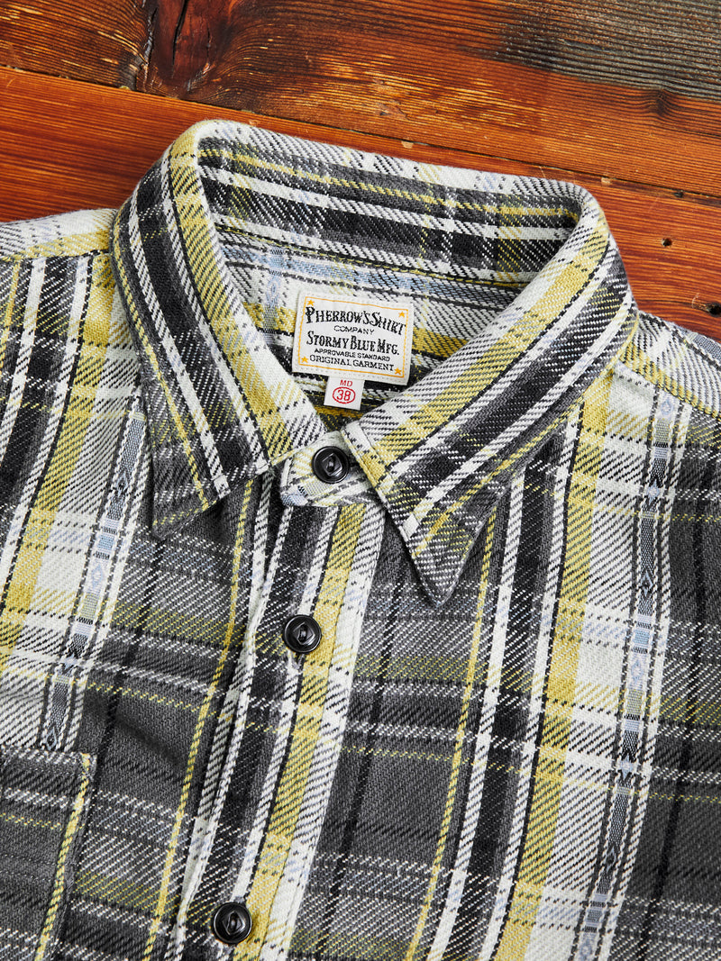 750WS Heavy Flannel Shirt in Grey
