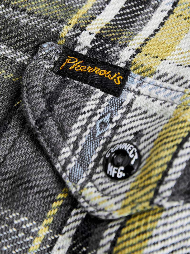 750WS Heavy Flannel Shirt in Grey