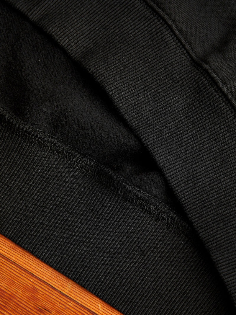 Heavyweight Fleece Relaxed Crewneck in Black