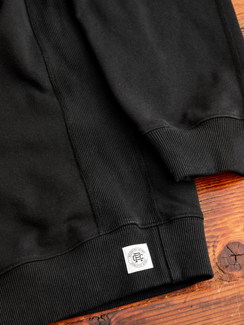 Heavyweight Fleece Relaxed Crewneck in Black